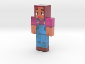 pmcskin3d-steve test10 | Minecraft toy in Glossy Full Color Sandstone