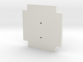 Life3D Capsule - Camera Plate Template in White Natural Versatile Plastic