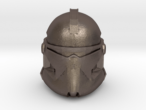 Neyo/Fordo/BARC Trooper Helmet | CCBS Scale in Polished Bronzed-Silver Steel