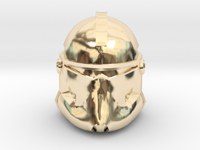 Neyo/Fordo/BARC Trooper Helmet | CCBS Scale in 14k Gold Plated Brass