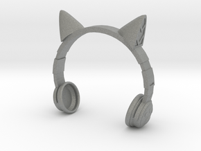 Cat Headphones in Gray PA12