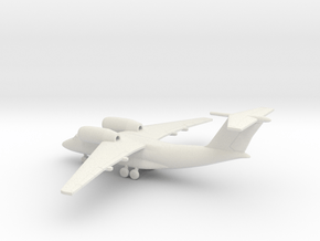 Antonov An-74 Coaler in White Natural Versatile Plastic: 1:285 - 6mm