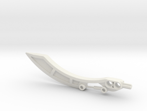 SID_W26 MuffinToa Blade 3 Bionicle in White Natural Versatile Plastic