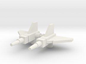 Metalhawk Jet Pistols in White Natural Versatile Plastic