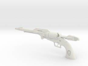1/3rd Scale Capt Harlock Gun  in White Natural Versatile Plastic