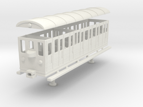 wengernalpbahn person wagon coach h0e b 22   in White Natural Versatile Plastic