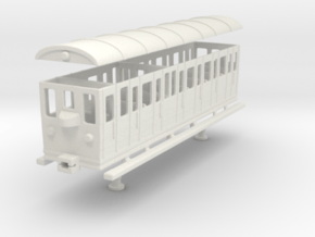 wengernalpbahn person wagon coach h0e b 22   in Tan Fine Detail Plastic