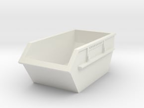 Construction Waste Container 1/35 in White Natural Versatile Plastic