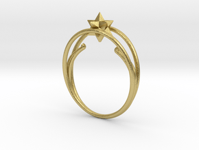 anello ico 1b 1 mm NOVEMBRE marzo20b in Natural Brass