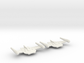3125 Scale Romulan X-Ship BattleHawk-X Destroyers in White Natural Versatile Plastic