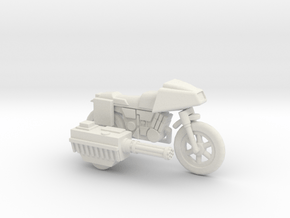 GV13 Armed SF Motorcycle (28mm) in White Natural Versatile Plastic