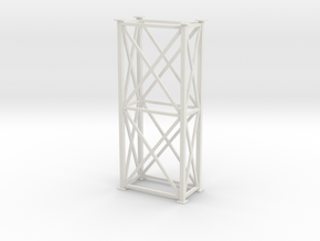 'S Scale' - 4' x 8' x 20' Tower in White Natural Versatile Plastic