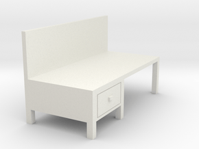 Workbench Table 1/43 in White Natural Versatile Plastic