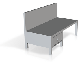 Workbench Table 1/12 in Tan Fine Detail Plastic