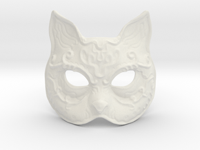 Bioshock Spider Splicer Kitty Mask in White Natural Versatile Plastic: Medium
