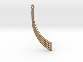 Arcs Pendant in Polished Gold Steel