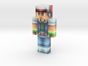 ash | Minecraft toy in Glossy Full Color Sandstone