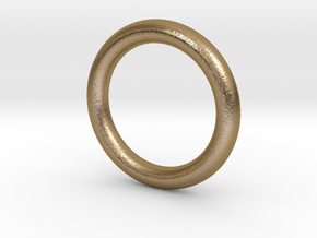 Sonic Movie Ring in Polished Gold Steel