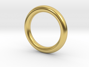 Sonic Movie Ring in Polished Brass