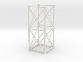 'HO Scale" - 8'x8'x20' Tower in White Natural Versatile Plastic