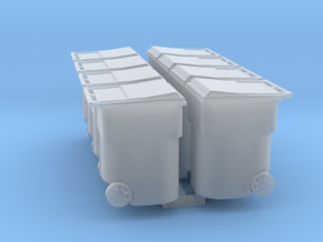 Residential Trash Receptacle 1-87 HO Scale Hollow  in Tan Fine Detail Plastic