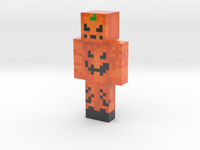 pumpkin | Minecraft toy in Glossy Full Color Sandstone