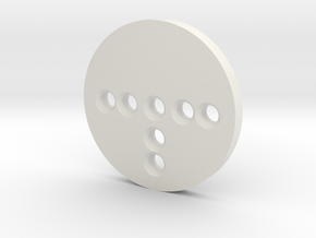 Pogo Pin Cap in White Natural Versatile Plastic
