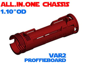 ALL.IN.ONE - 1.10"OD - Proffie chassis Var2 in White Natural Versatile Plastic
