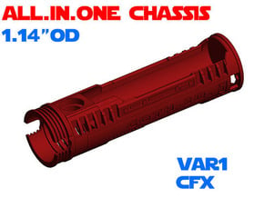 ALL.IN.ONE - 1.14"OD - CFX chassis Var1 in White Natural Versatile Plastic