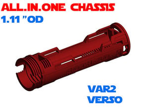 ALL.IN.ONE - 1.11"OD - Verso chassis Var2 in White Natural Versatile Plastic