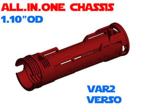 ALL.IN.ONE - 1.10"OD - Verso chassis Var2 in White Natural Versatile Plastic