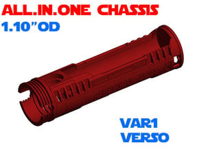 ALL.IN.ONE - 1.10"OD - Verso chassis Var1 in White Natural Versatile Plastic