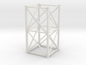 'N Scale' - 10'x10'x20' Tower in White Natural Versatile Plastic