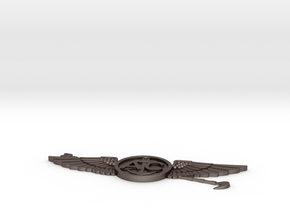 AIRCREW WINGS HOOK DOWN in Polished Bronzed-Silver Steel