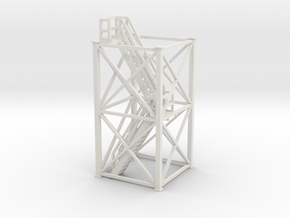 'N Scale' - 10'x10'x20' Tower With Stairs in White Natural Versatile Plastic