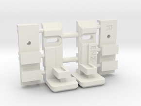 Enzo - Supports réglables v2 in White Natural Versatile Plastic