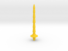 Dinobot Sword in Yellow Processed Versatile Plastic