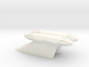 2 Pulse Phasers - 350 Scale in White Processed Versatile Plastic