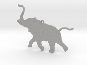 Trumpeting Elephant in Aluminum