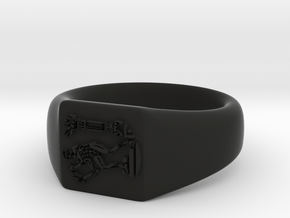 NTUA Male Ring in Black Premium Versatile Plastic