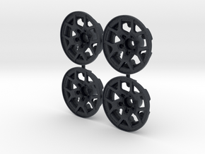 Axial SCX10 III - JL Rubicon Wheel Faces, (qty 4) in Black PA12