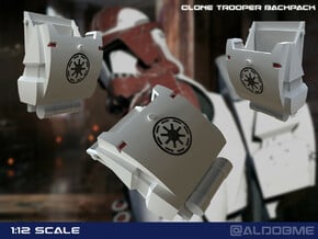 Clone Trooper Backpack in Tan Fine Detail Plastic