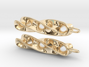 Peapod - Earrings in Cast Metals in 14K Yellow Gold