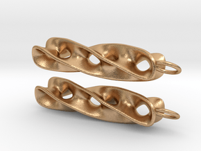 Peapod - Earrings in Cast Metals in Natural Bronze