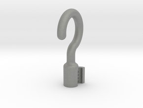 Rope Hook 1/4" - Clamp on End in Gray PA12
