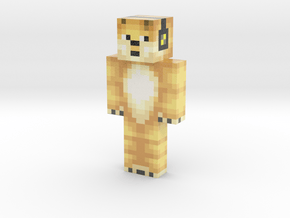 doge-the-mlg-dog (1) | Minecraft toy in Glossy Full Color Sandstone