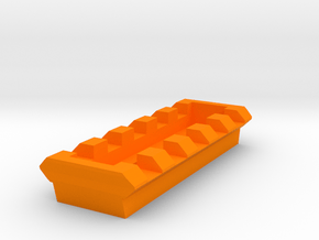 MPX 5 Slots Picatinny Rail in Orange Processed Versatile Plastic
