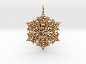 Mysteries of Egypt Sacred geometry pendant in Natural Bronze