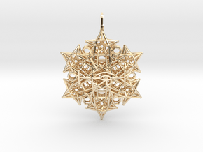 Mysteries of Egypt Sacred geometry pendant in 14K Yellow Gold