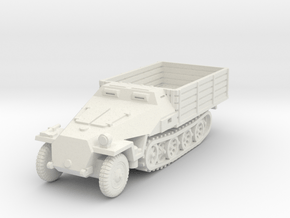 Sdkfz 251 D Pritschen 1/72 in White Natural Versatile Plastic